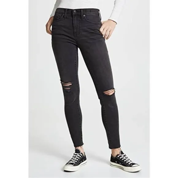 Madewell Mid-rise skinny jeans gray size 28