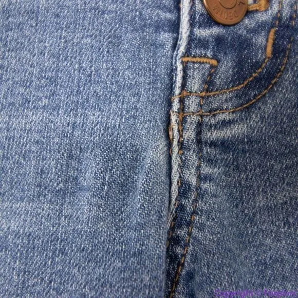 Madewell Mid Rise Skinny Crop Jeans in‎ dewey wash, size 25, AJ173