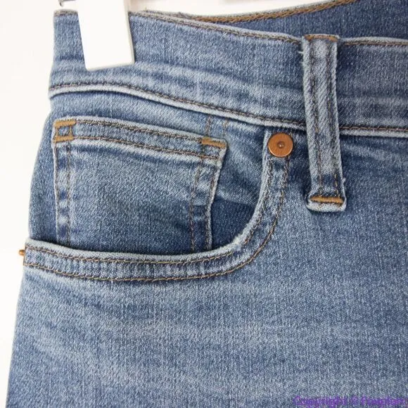 Madewell Mid Rise Skinny Crop Jeans in‎ dewey wash, size 25, AJ173