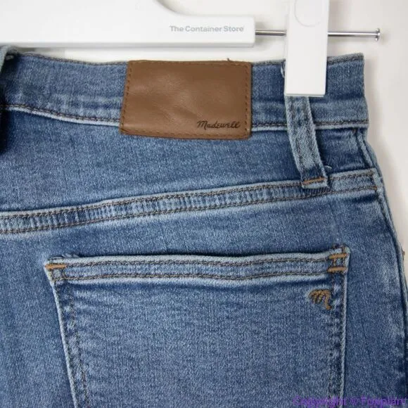 Madewell Mid Rise Skinny Crop Jeans in‎ dewey wash, size 25, AJ173