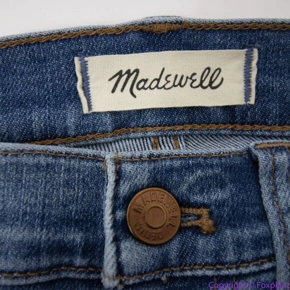 Madewell Mid Rise Skinny Crop Jeans in‎ dewey wash, size 25, AJ173