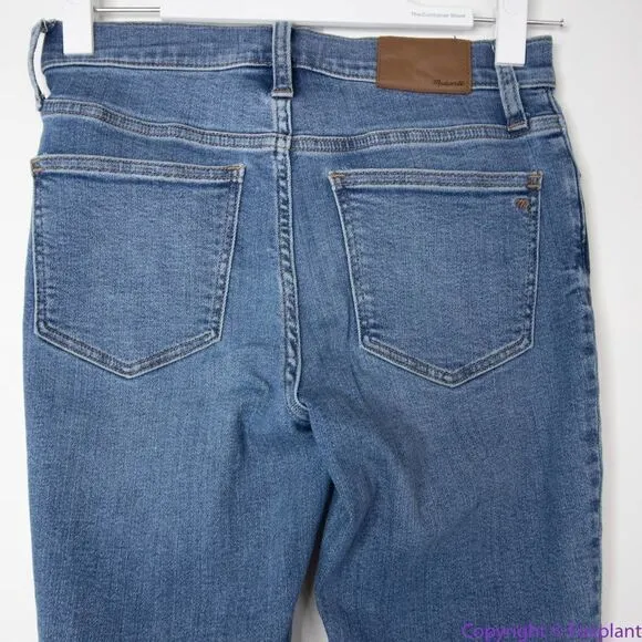 Madewell Mid Rise Skinny Crop Jeans in‎ dewey wash, size 25, AJ173