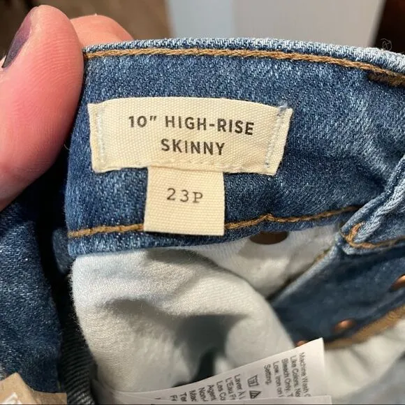 Madewell Jeans 10” High Rise Skinny 23P