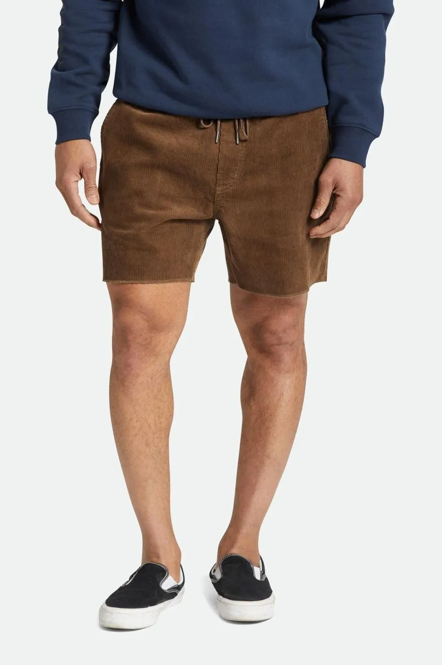 Madrid II Corduroy Short 5" - Dark Earth