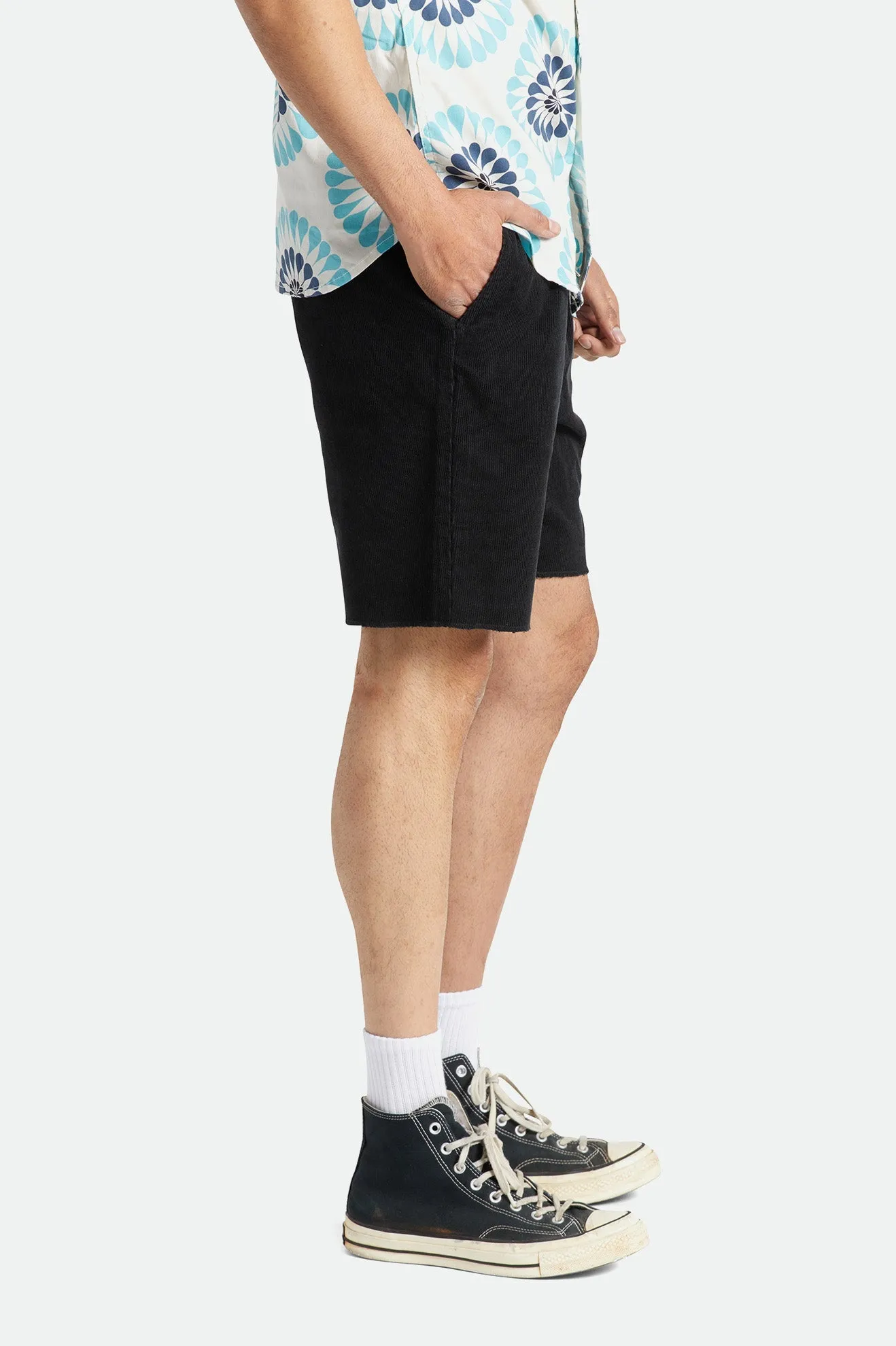 Madrid II Corduroy Short - Black Cord