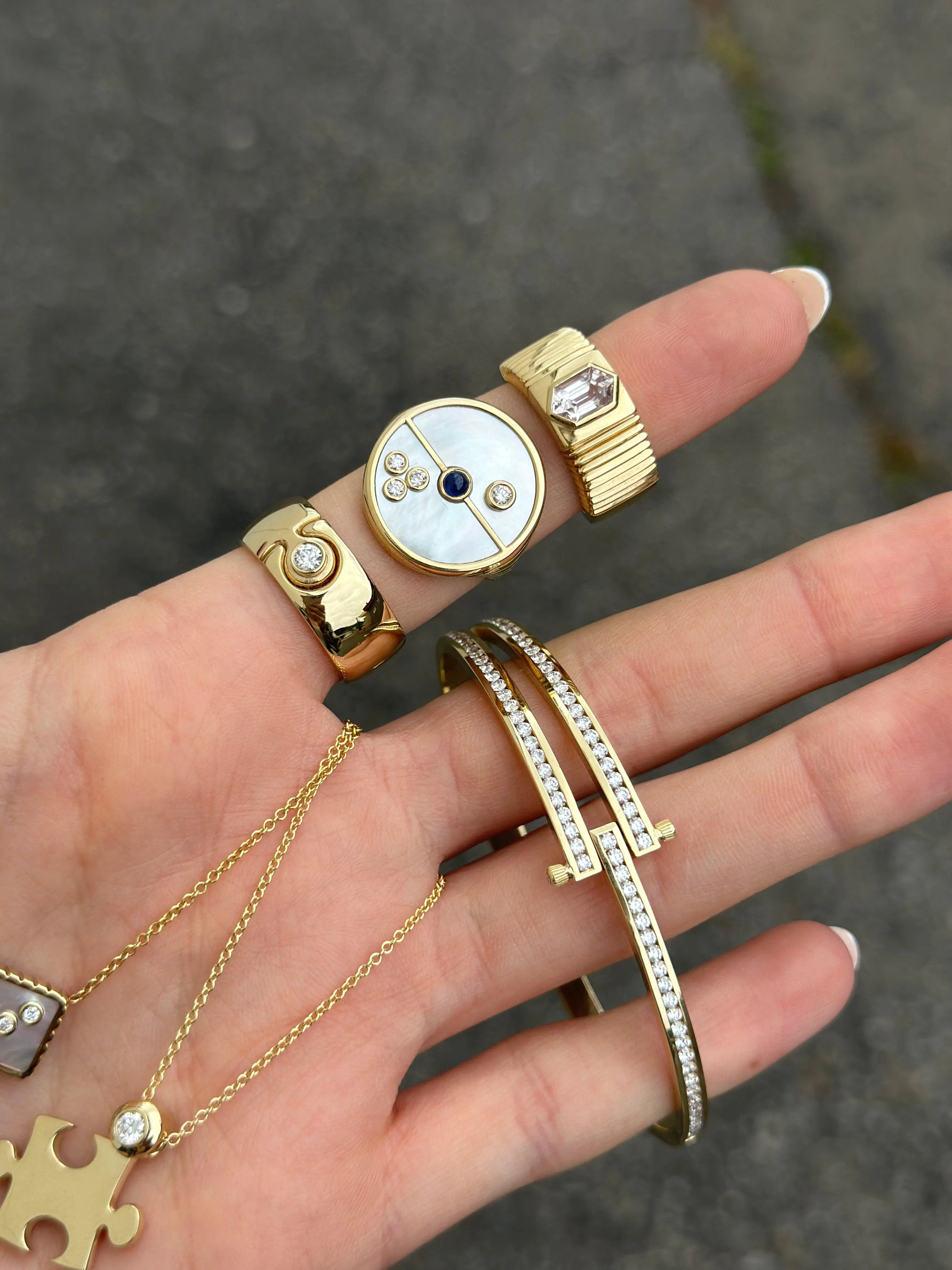 Magna Bracelet With Round Diamonds