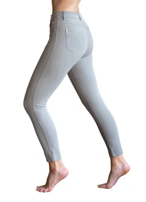 Marble Womens 7/8 Cropped Trousers -Khaki