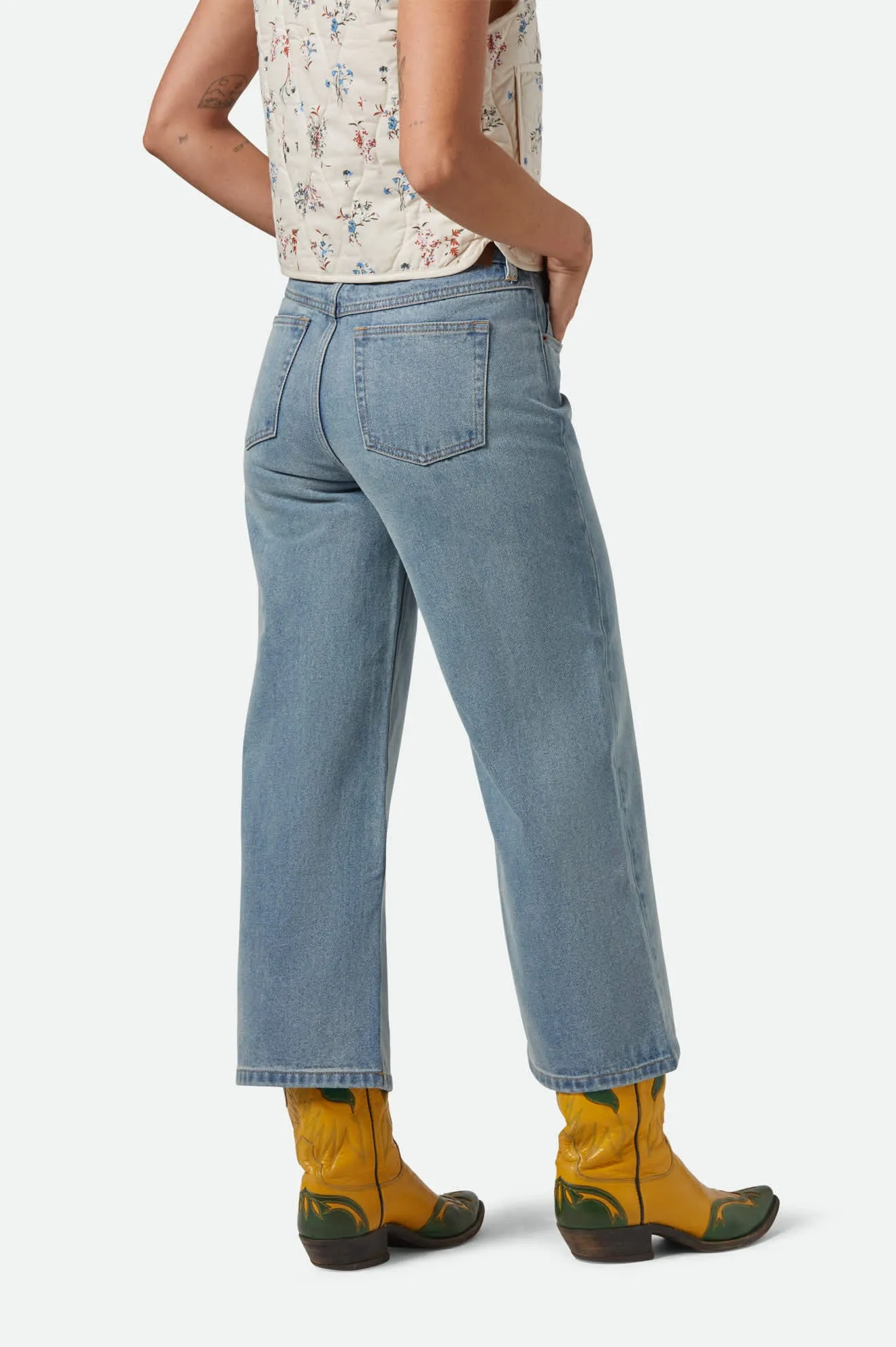 Margo Cropped 5-Pocket Pant - Light Denim
