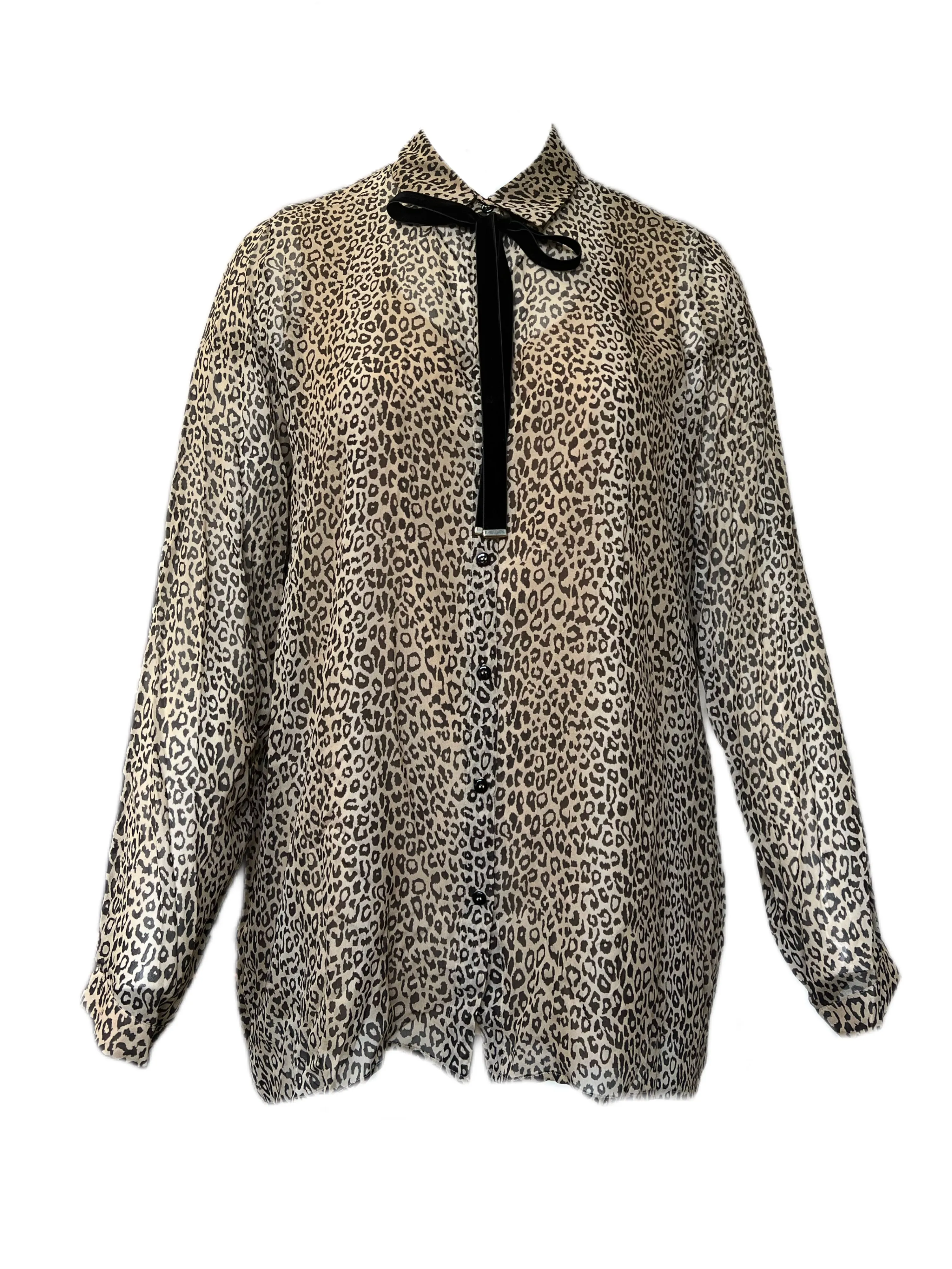 Marina Rinaldi Women's Brown Bilia Animal Printed Shirt NWT