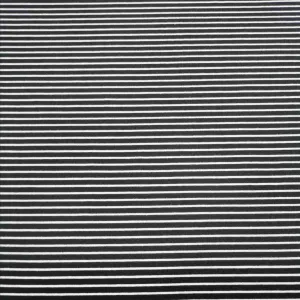 Maritime Cotton Jersey, Black White Stripe