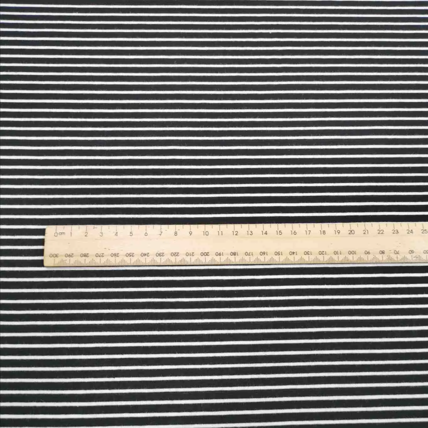 Maritime Cotton Jersey, Black White Stripe