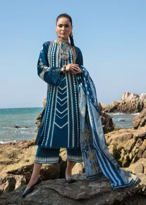 Marori Dreams Cobalt | Crimson Luxury Lawn Collection 2023 | Unstitched Embroidered Lawn Suits