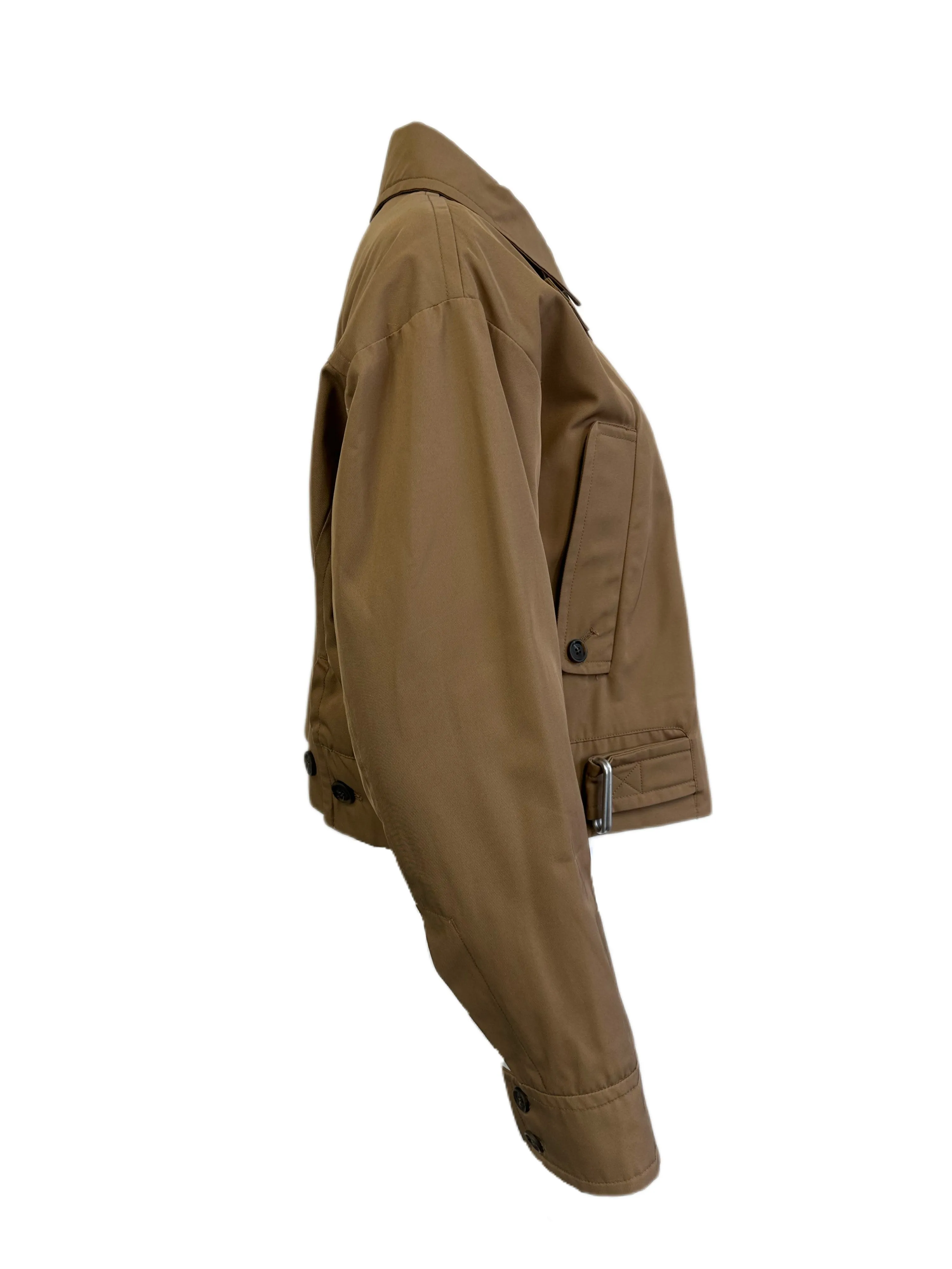 Max Mara Women's Brown Lana Windbreaker Jacket Size 12 NWT