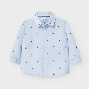 Mayoral Panda Printed Long Sleeved Shirt Baby Boy