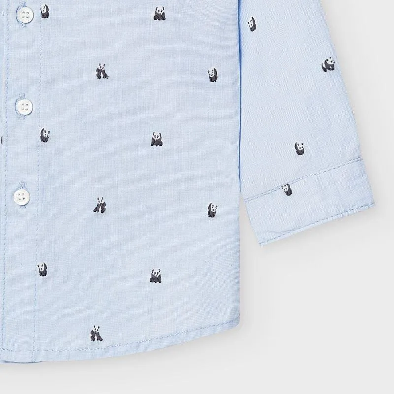 Mayoral Panda Printed Long Sleeved Shirt Baby Boy
