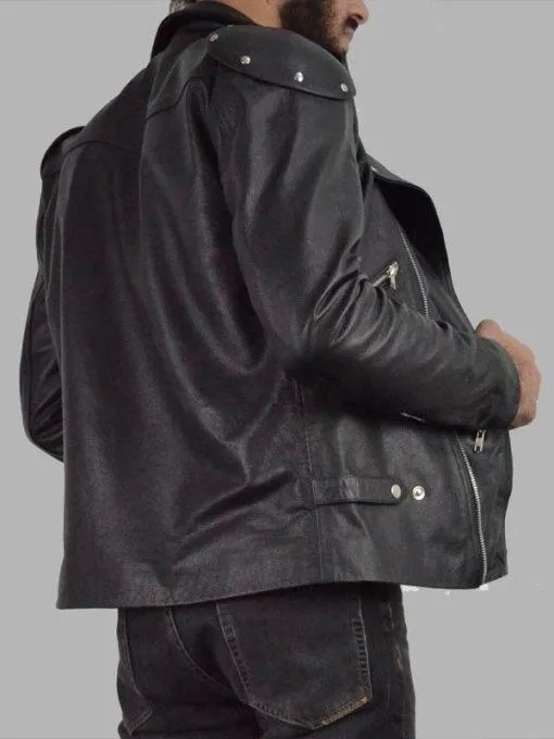Mel Gibson Mad Max 1979 Black Leather Jacket