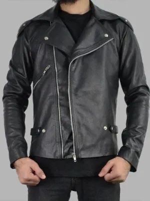 Mel Gibson Mad Max 1979 Black Leather Jacket