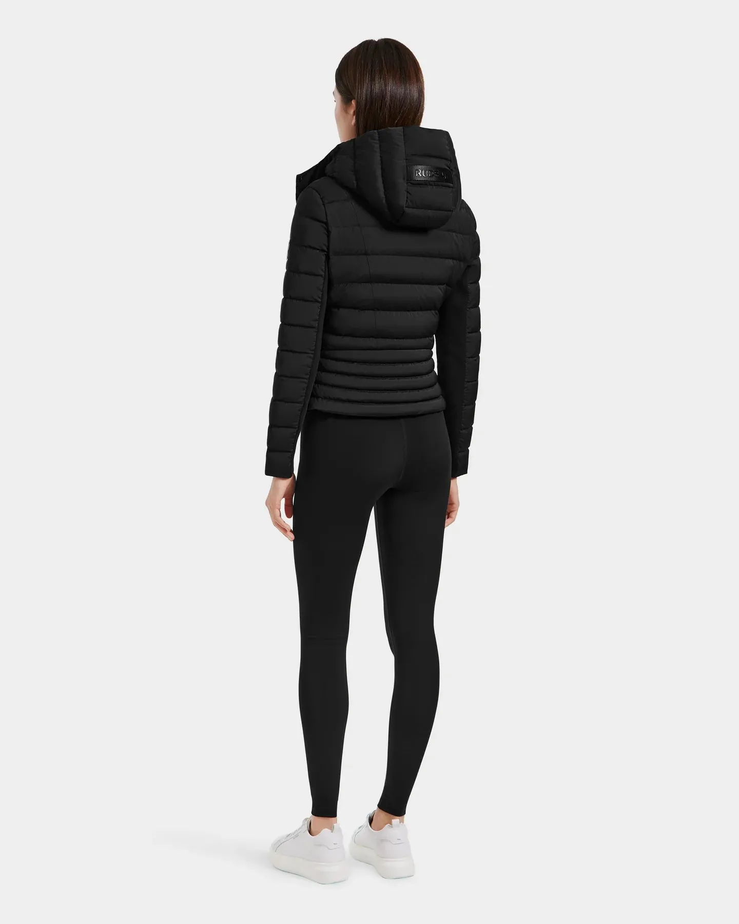 Melissa Removeable Hood Matte Lightweight Down Jacket - Black