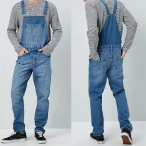 Men's Classic Blue Denim Overalls