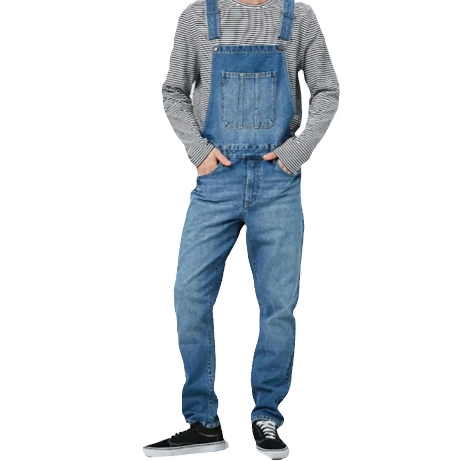 Men's Classic Blue Denim Overalls