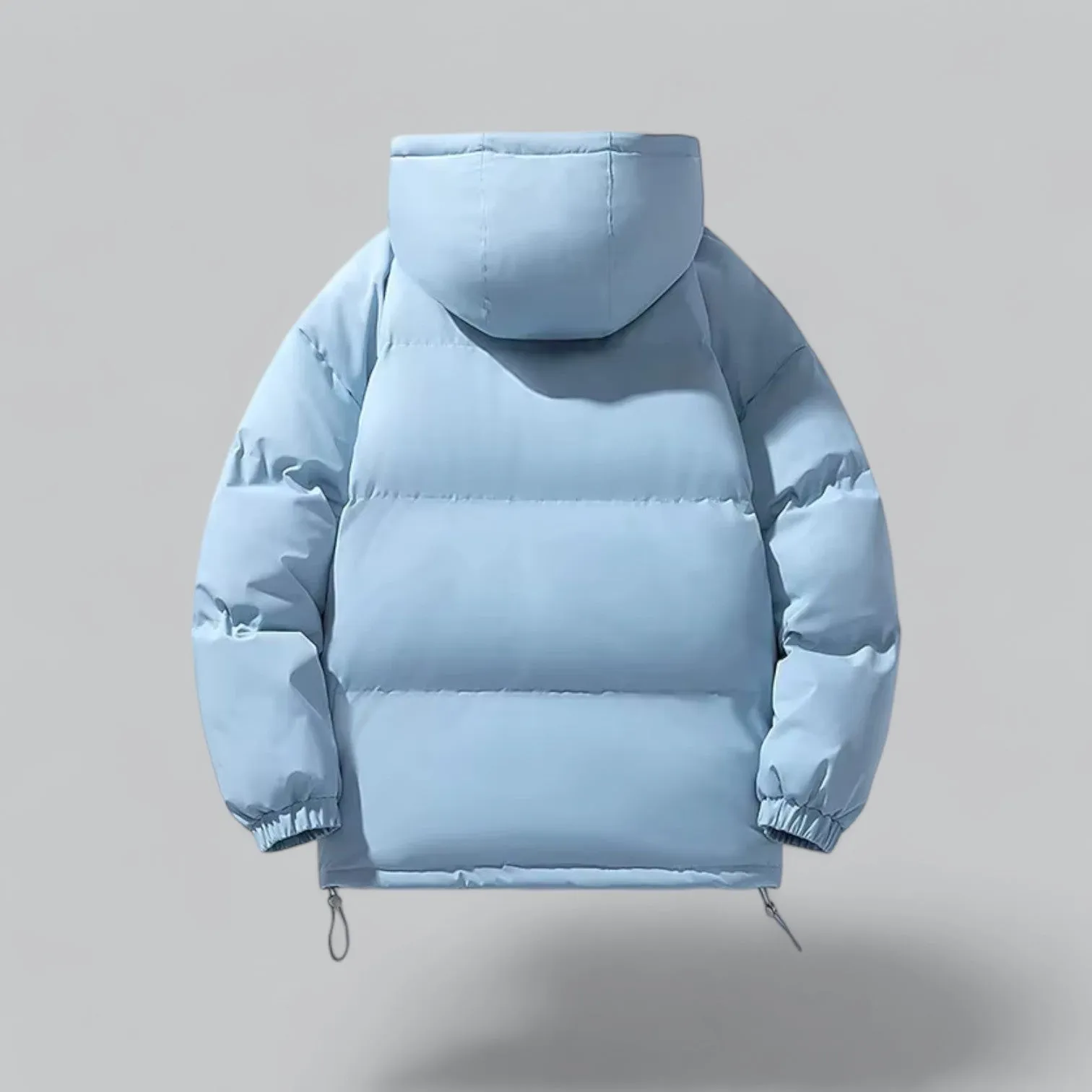 Men's Hooded Puffer Down Jacket | Waterproof Parka with Insulated Design for Cold Weather Protection
