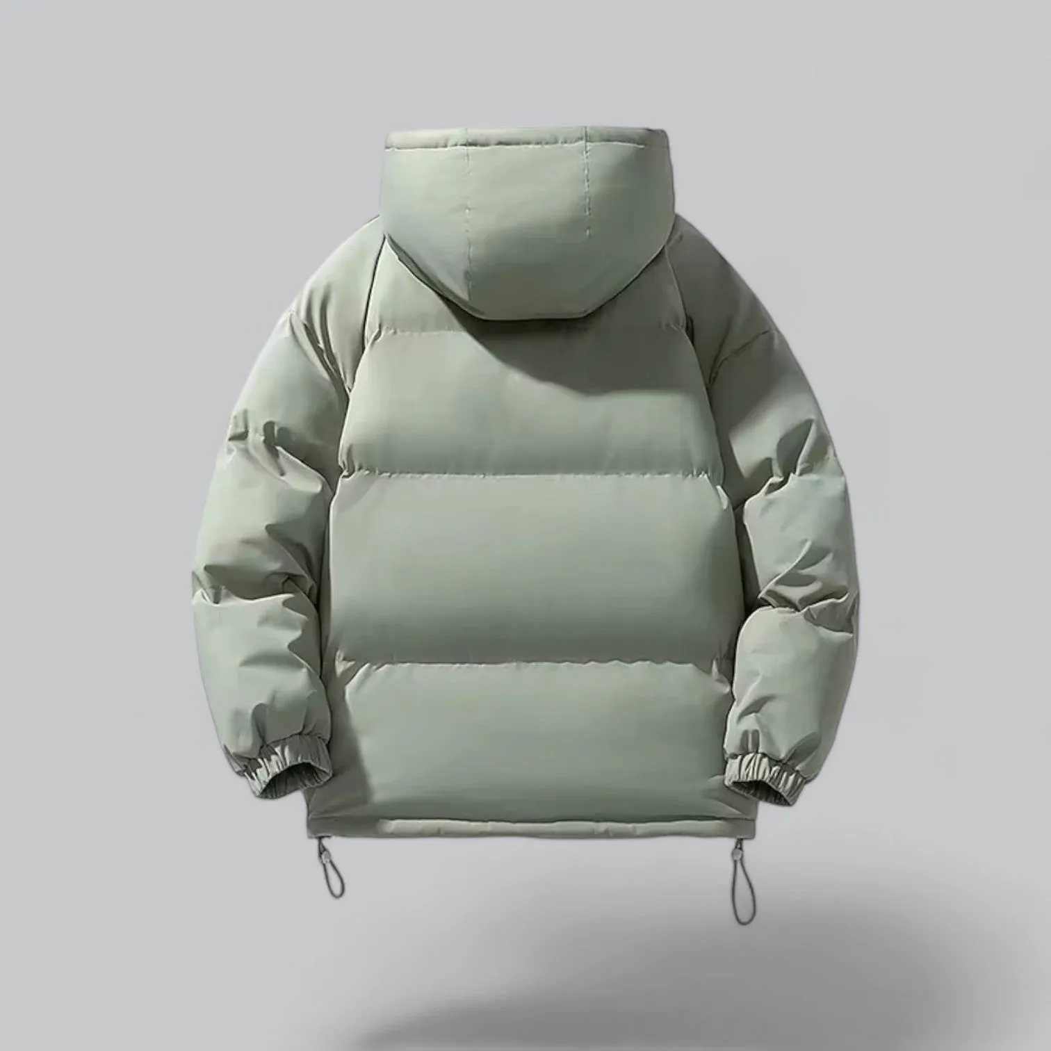 Men's Hooded Puffer Down Jacket | Waterproof Parka with Insulated Design for Cold Weather Protection