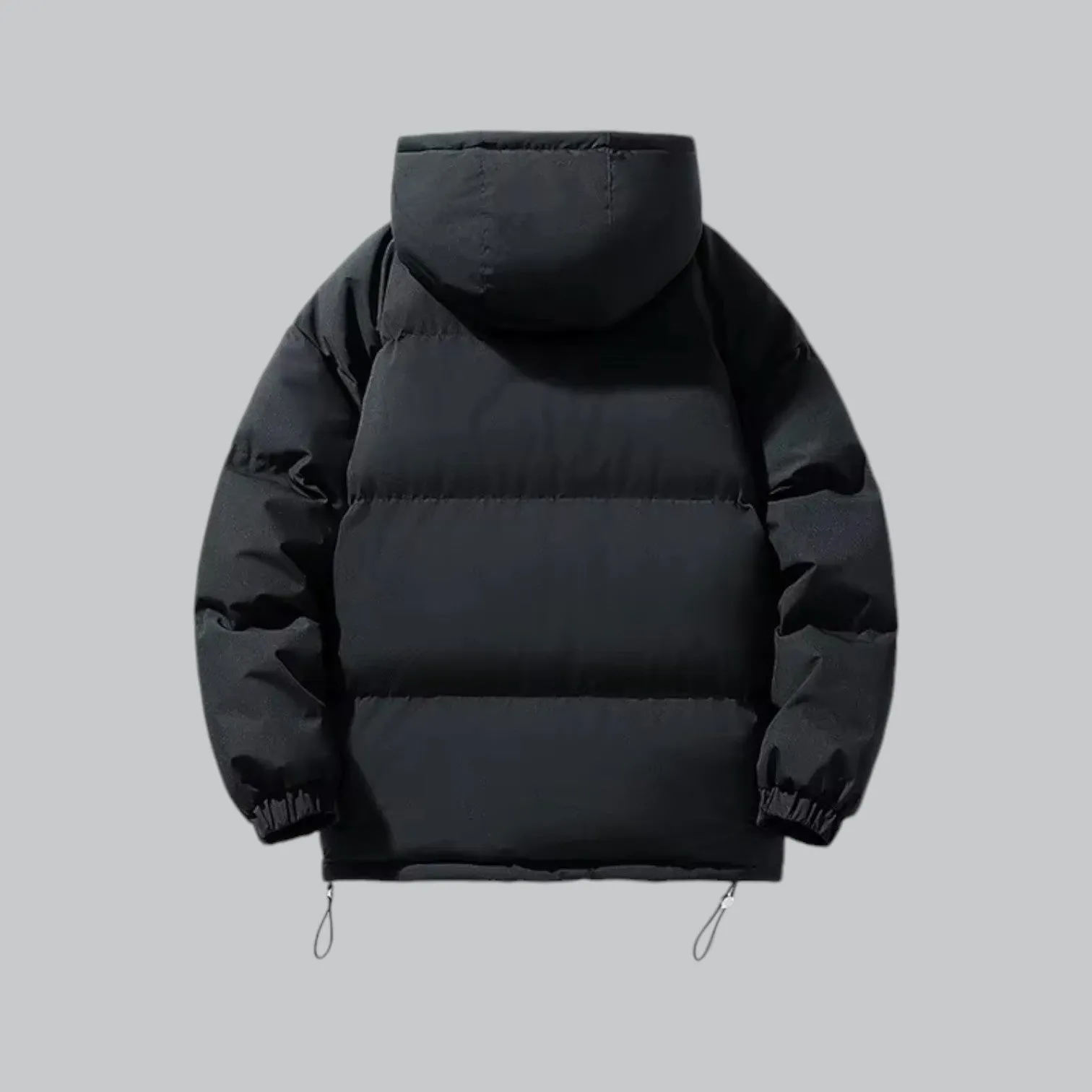 Men's Hooded Puffer Down Jacket | Waterproof Parka with Insulated Design for Cold Weather Protection