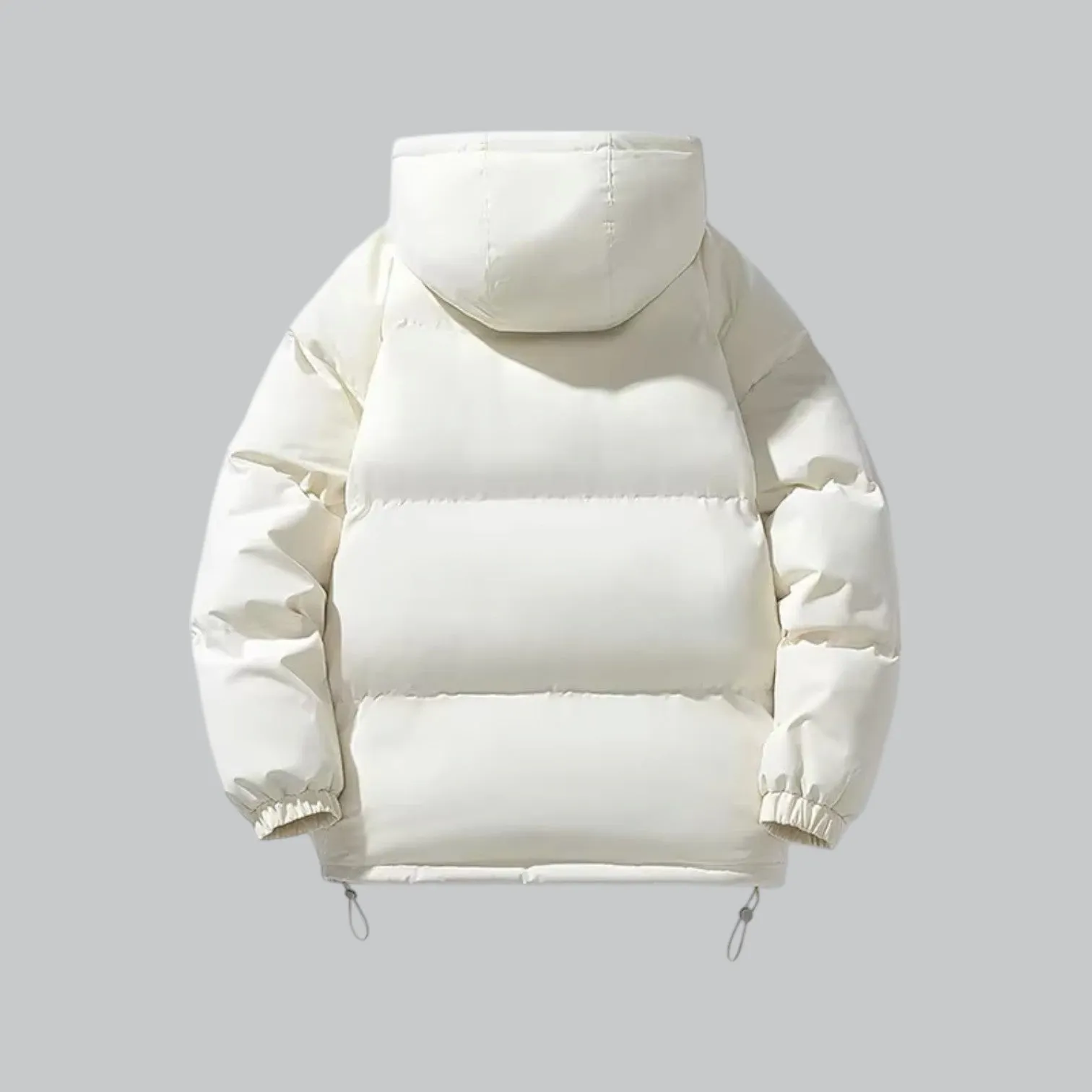 Men's Hooded Puffer Down Jacket | Waterproof Parka with Insulated Design for Cold Weather Protection