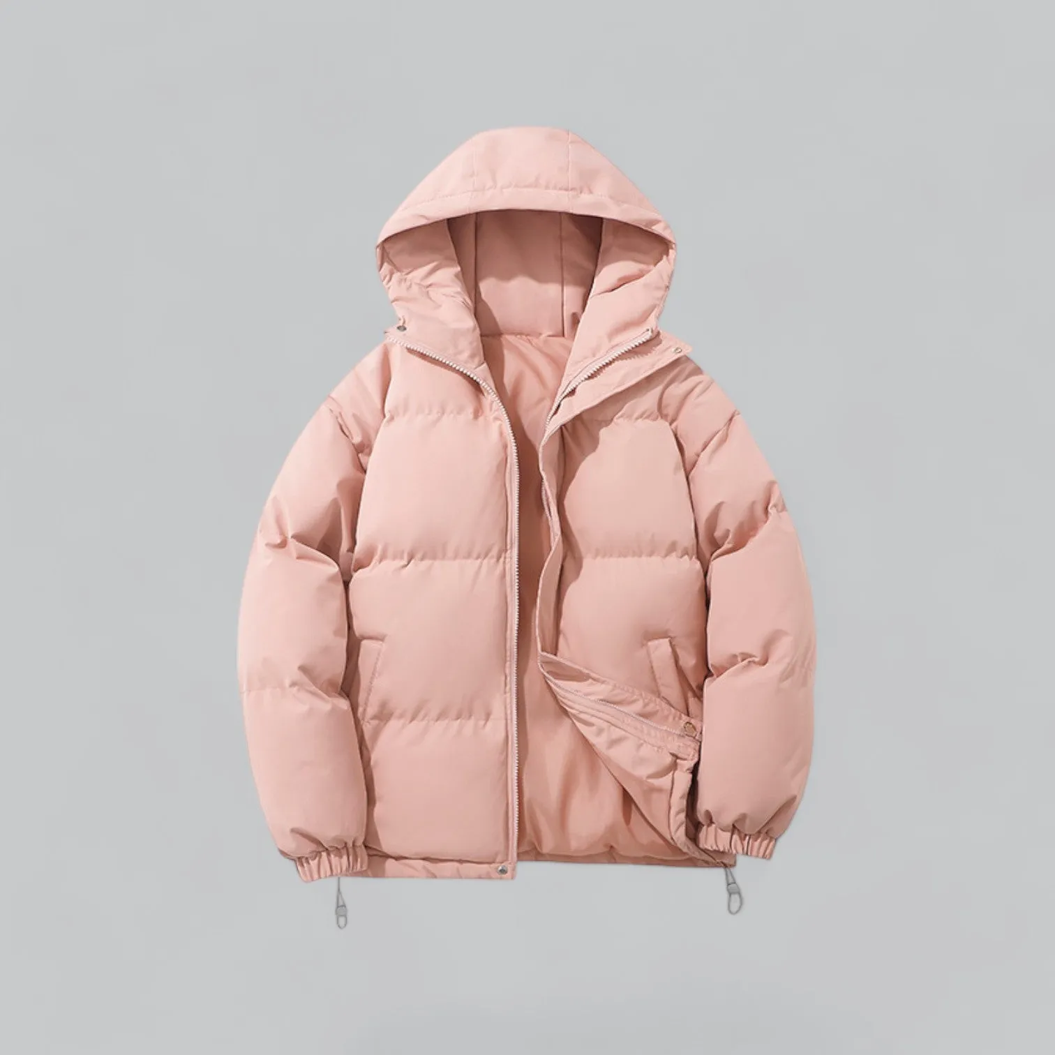 Men's Hooded Puffer Down Jacket | Waterproof Parka with Insulated Design for Cold Weather Protection
