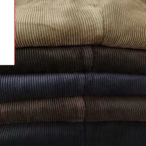 Men's Plus Size High Waist Fine Corduroy Dress Pants