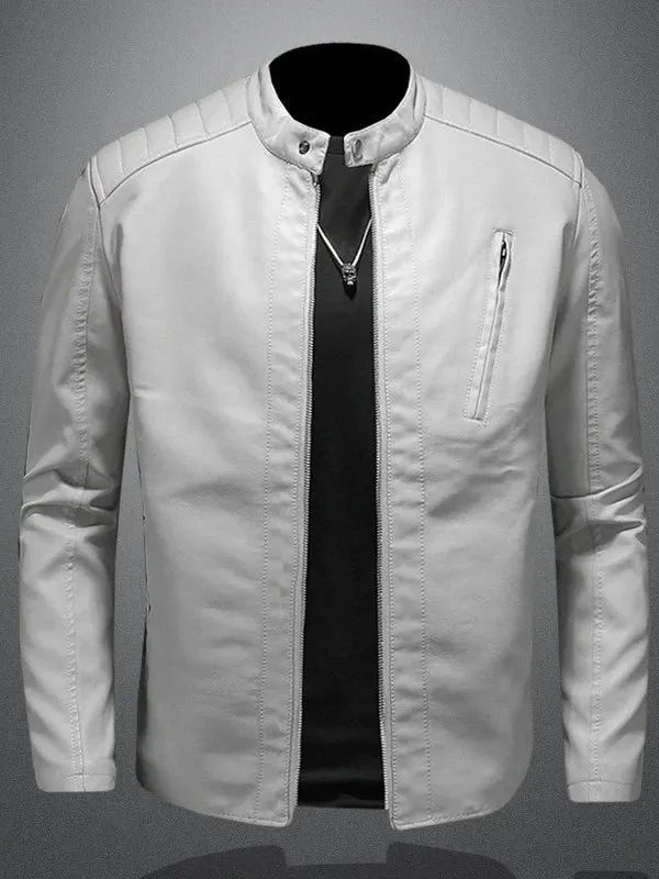 Men's Premium Calvin Leather Biker Jacket