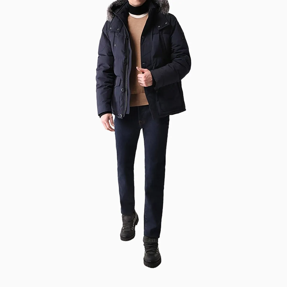 Men's Round Island Fur Jacket