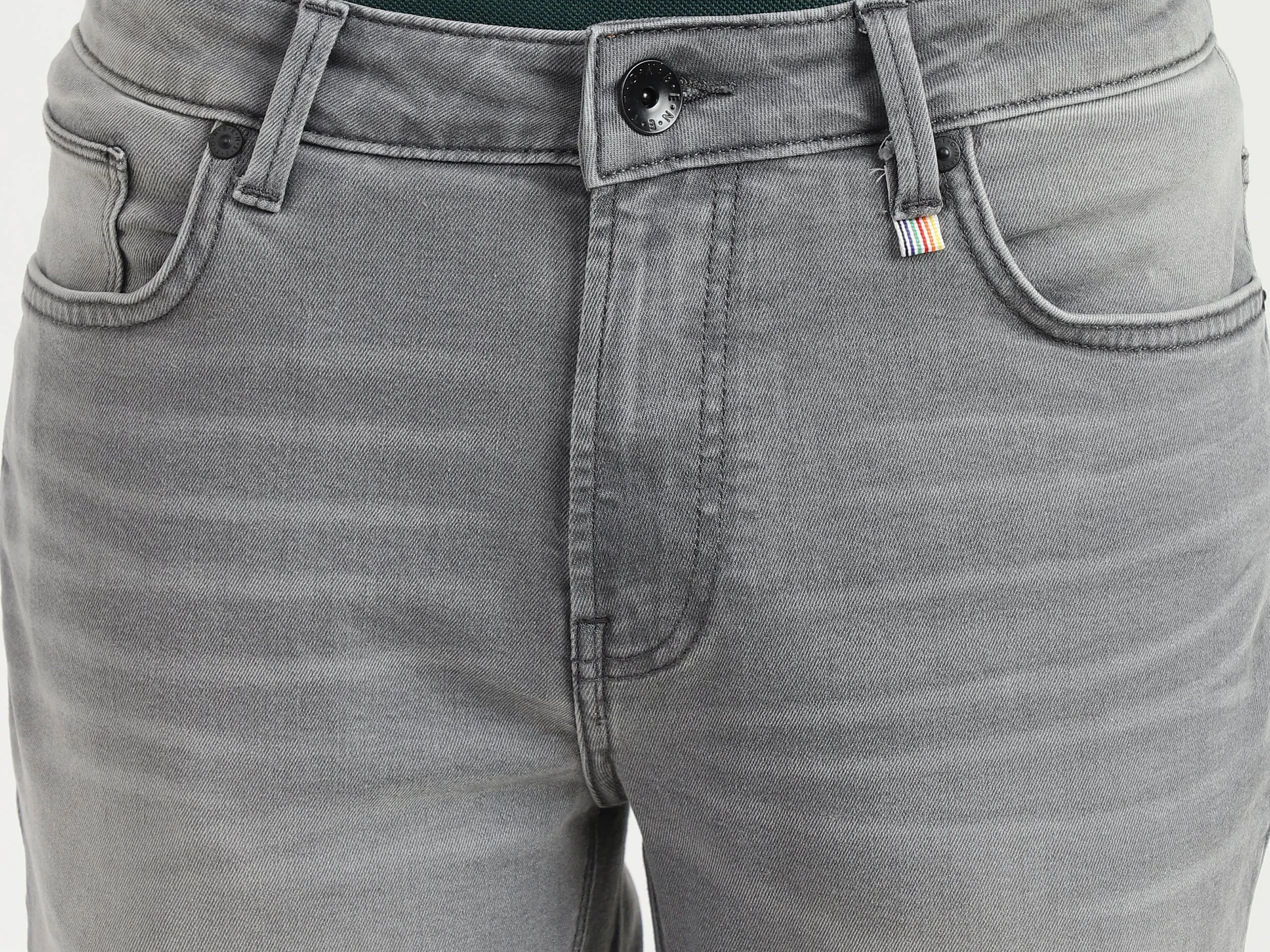 Mens Skinny Fit Solid Jeans