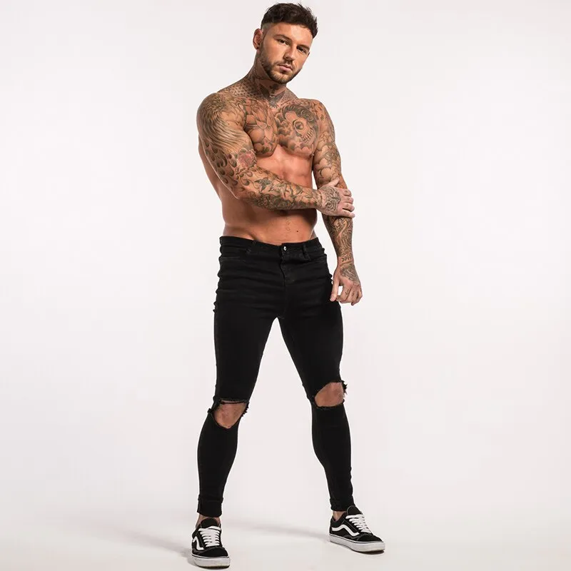 Men's Skinny Ripped Jeans V2