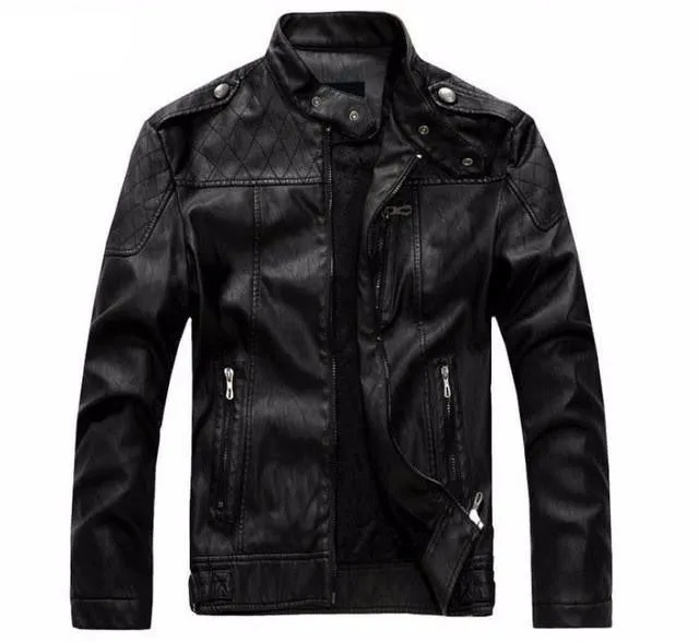 Men's Slim Fit Lambskin Leather Jacket