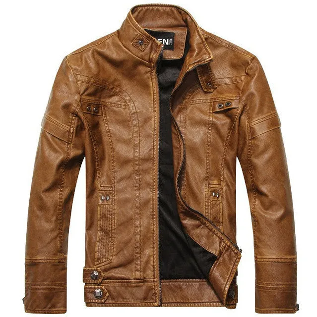 Men's Slim Fit Lambskin Leather Jacket
