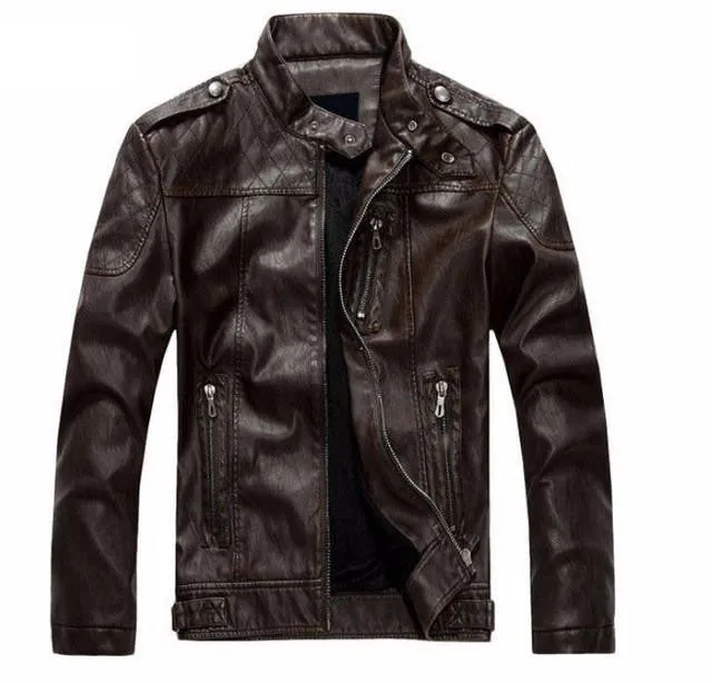 Men's Slim Fit Lambskin Leather Jacket