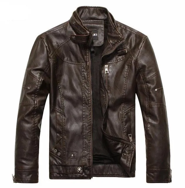 Men's Slim Fit Lambskin Leather Jacket