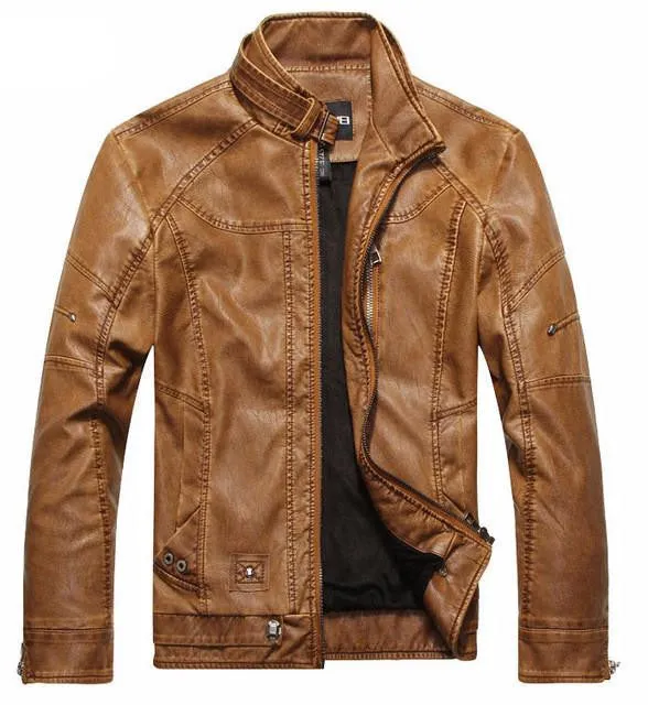 Men's Slim Fit Lambskin Leather Jacket