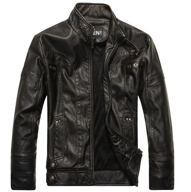 Men's Slim Fit Lambskin Leather Jacket