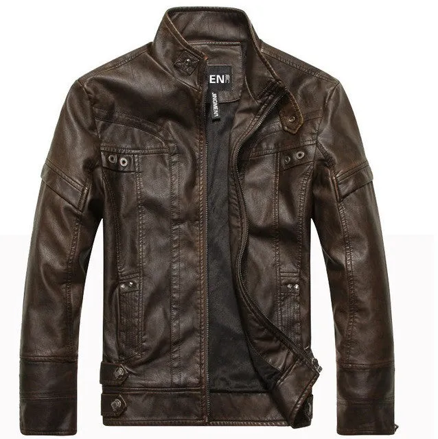 Men's Slim Fit Lambskin Leather Jacket