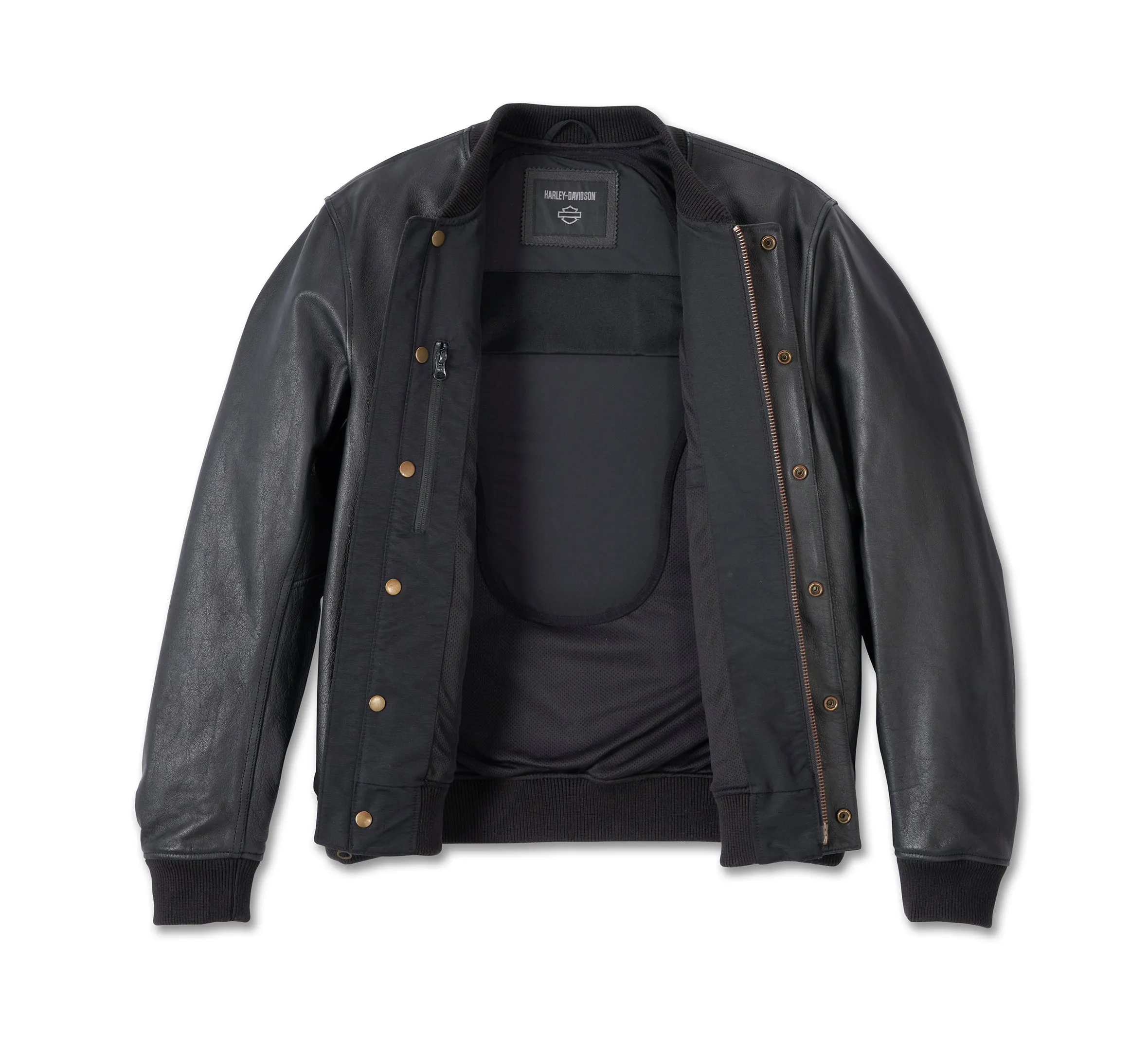 Men's The Citizen Bomber Leather Jacket - Black