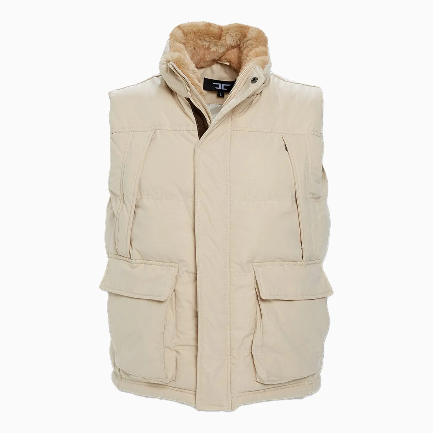 Men's Yukon Fur Lined Hooded Puffer Vest