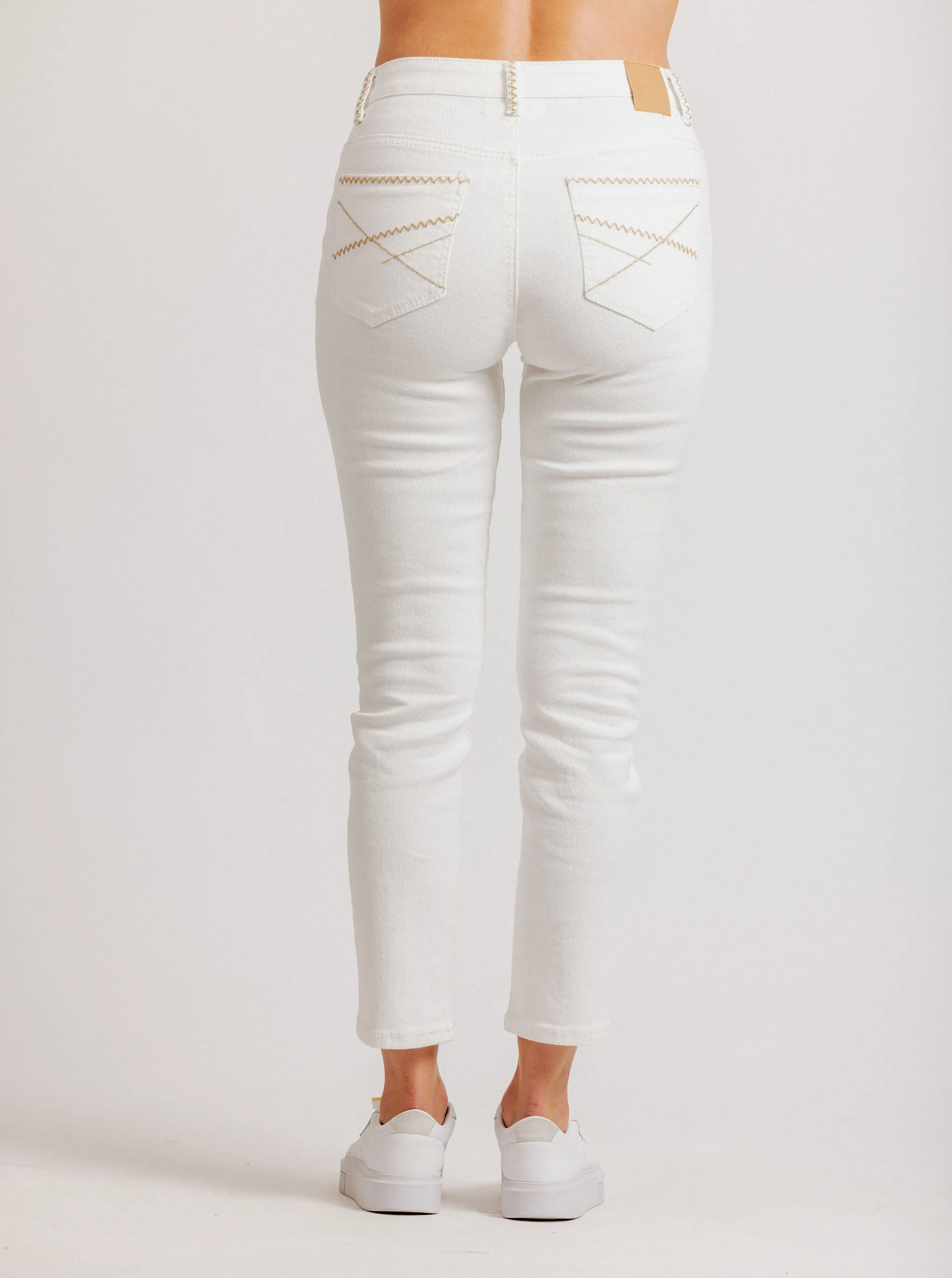 Mi Moso Pip Jeans - White Wash