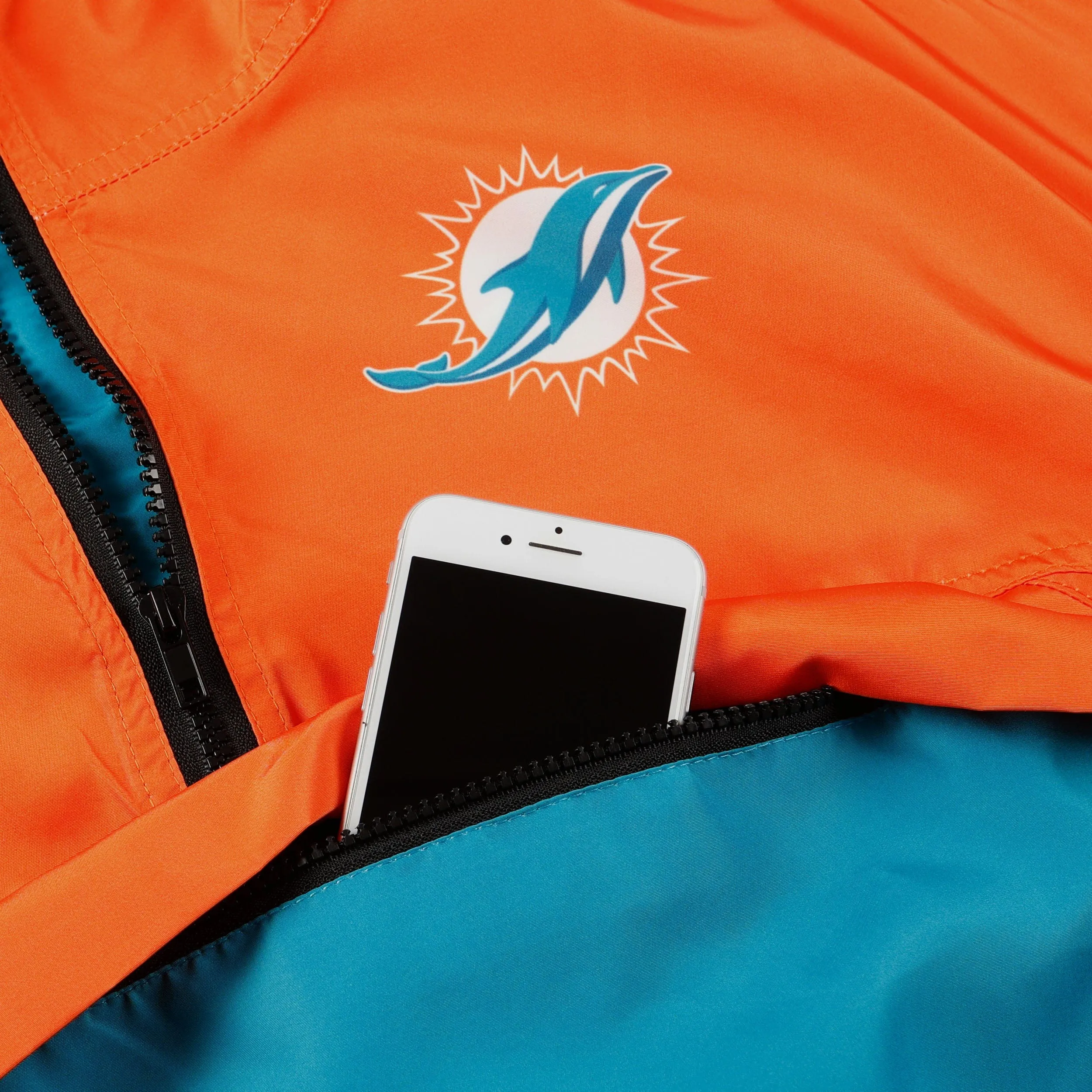 Miami Dolphins Womens Winning Play Windbreaker