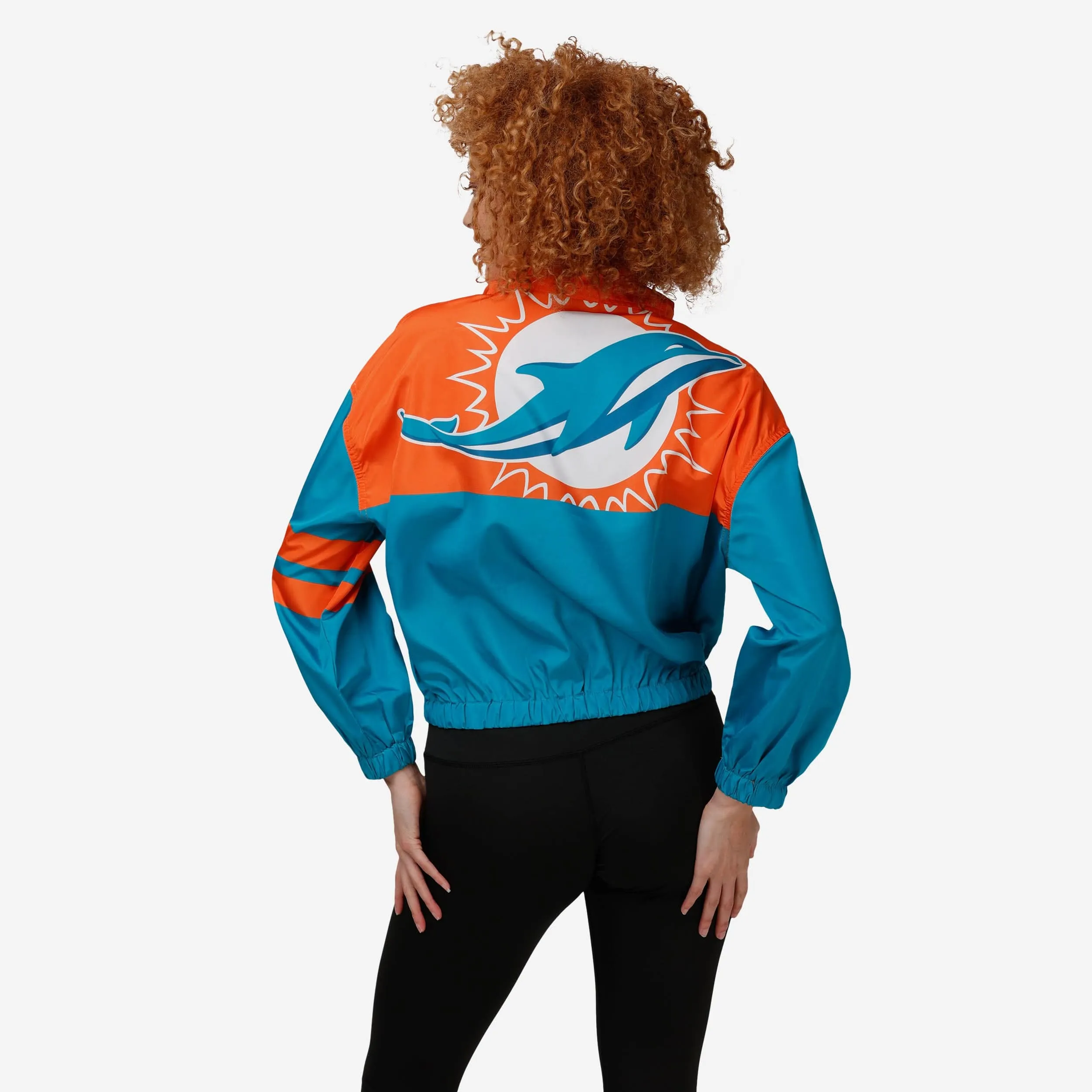 Miami Dolphins Womens Winning Play Windbreaker