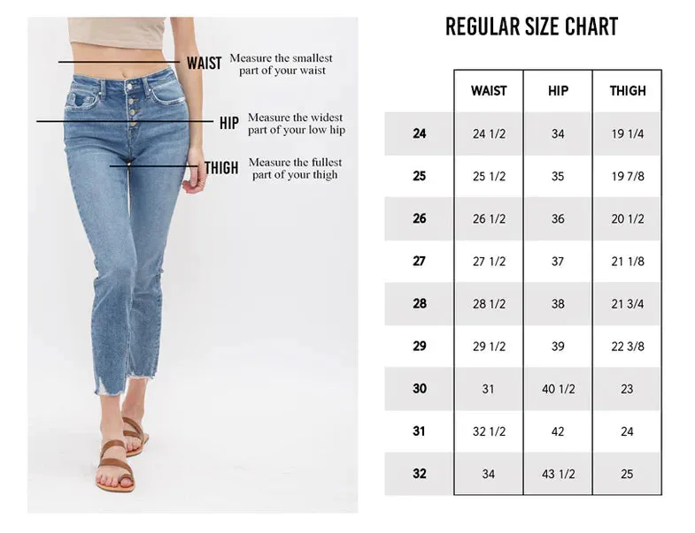 Mica Denim: Cropped Wide Leg With Front Pocket