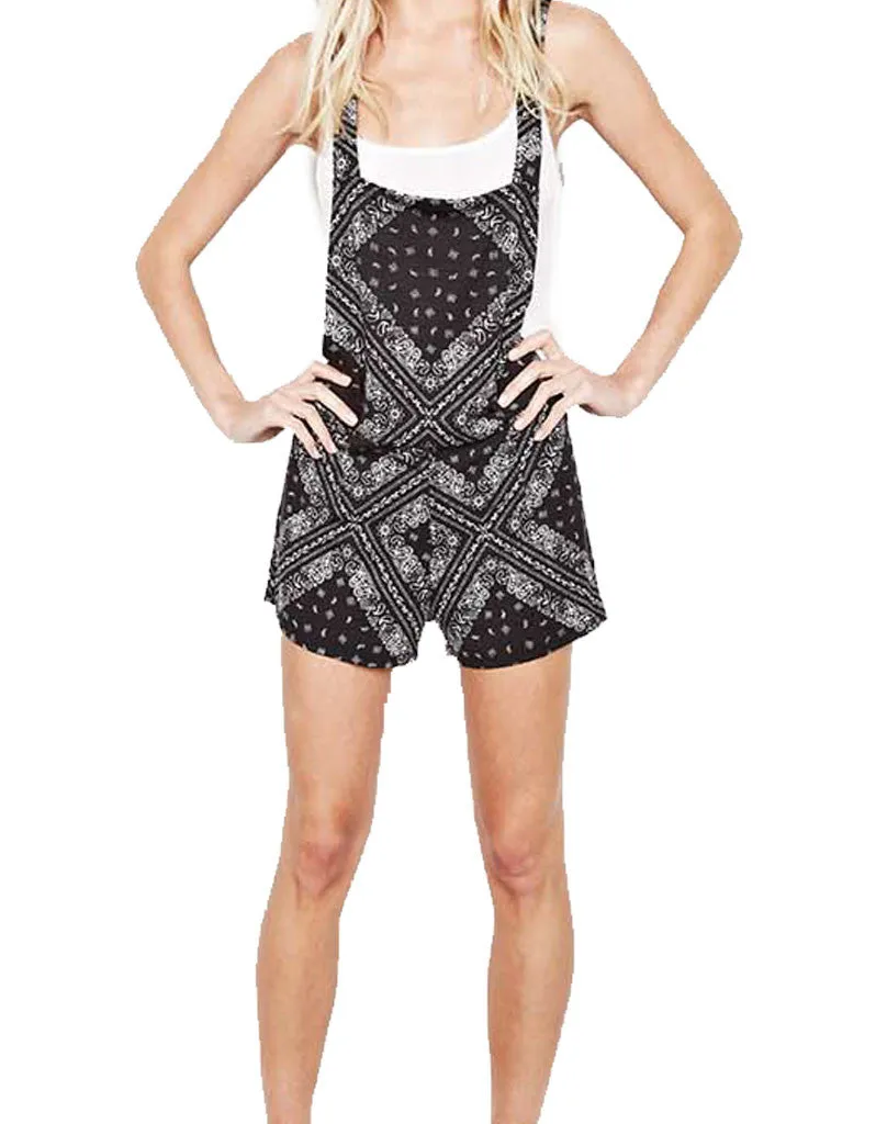 Michael Lauren Ridley Adjustable Shorts Overalls