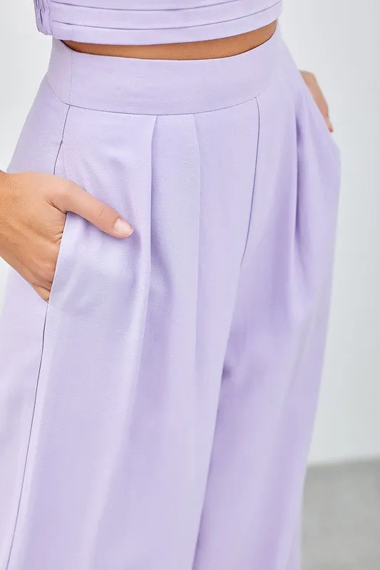 Milky Lilac Woven Pants