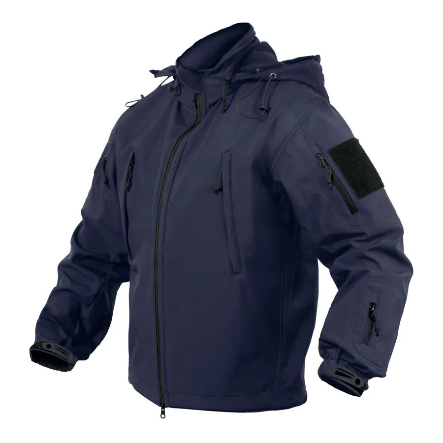 MilSpec Concealed Carry Soft Shell Jacket Midnight Navy Blue